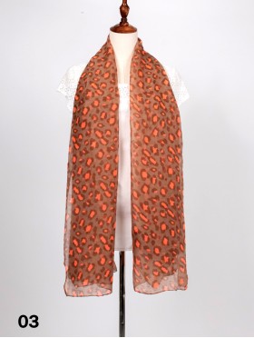 SCARF, LINEN, LEO, LARGE